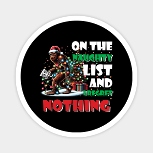 Bigfoot Christmas Golf Shirt Magnet